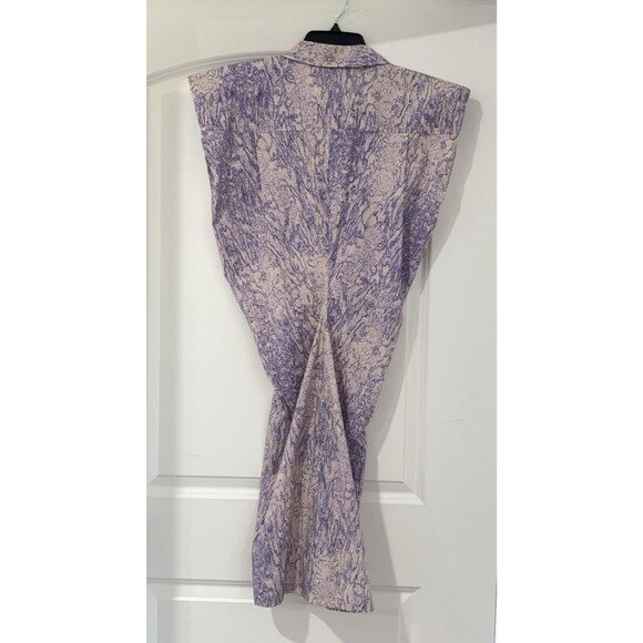 Remain Birger Christensen Purple Abstract Shirt Dress Womens 4 Organic Cotton - Picture 4 of 10